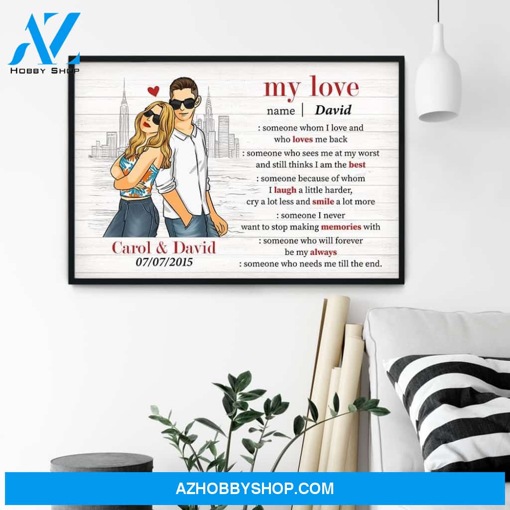 Love Definition, Couple Custom Poster/Canvas, Gift For Lovers
