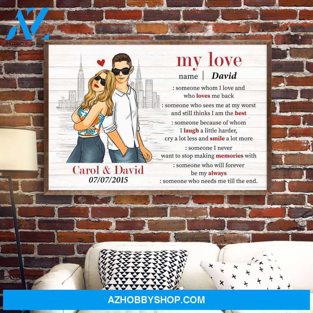 Love Definition, Couple Custom Poster/Canvas, Gift For Lovers