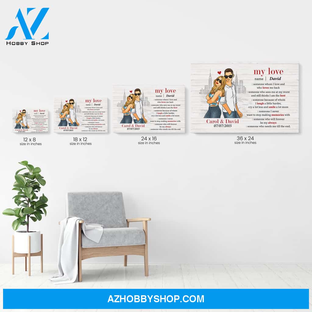 Love Definition, Couple Custom Poster/Canvas, Gift For Lovers