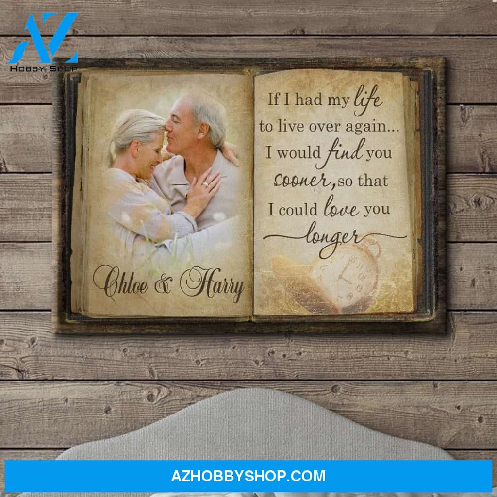 Love You Longer - Personalized Custom Photo Canvas