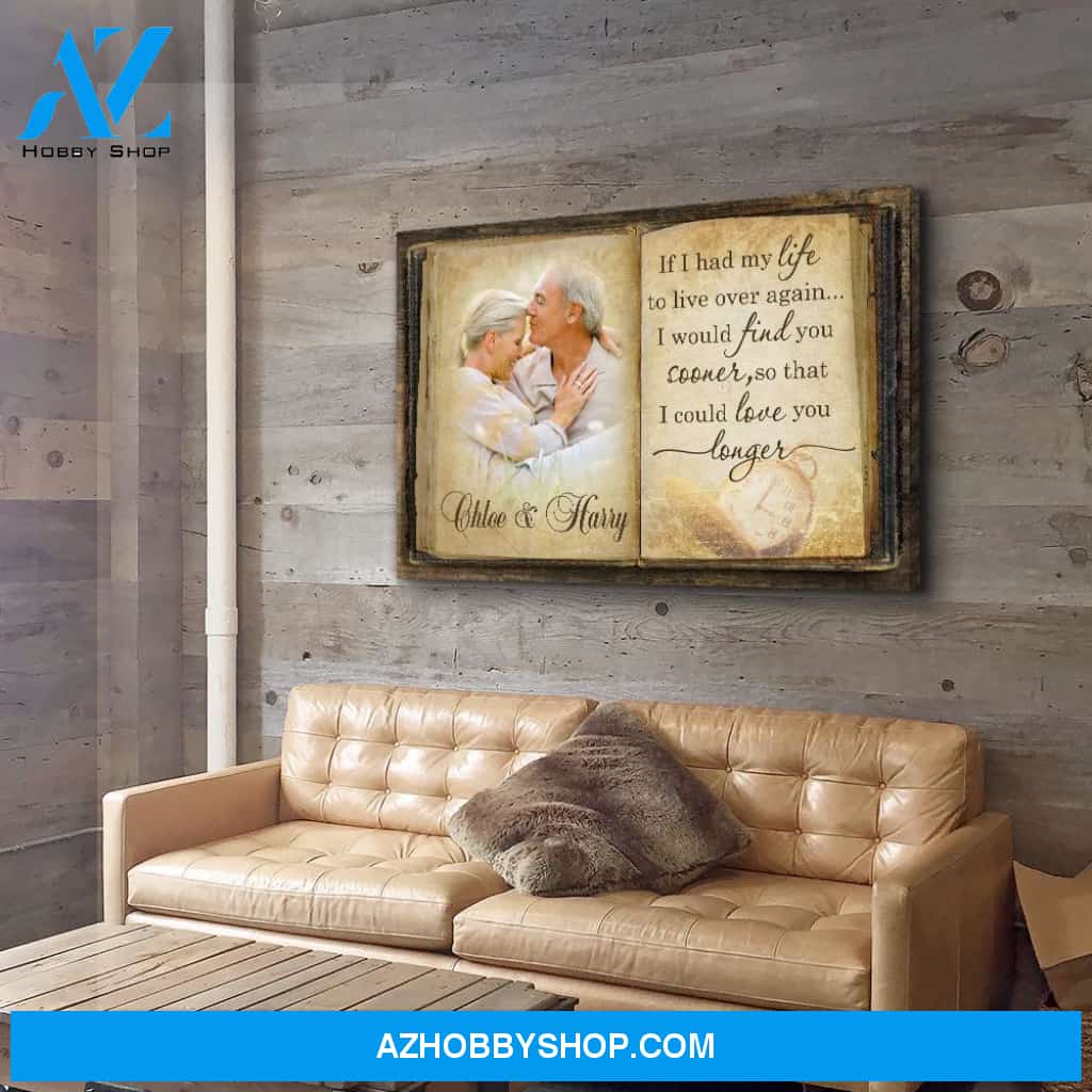 Love You Longer - Personalized Custom Photo Canvas