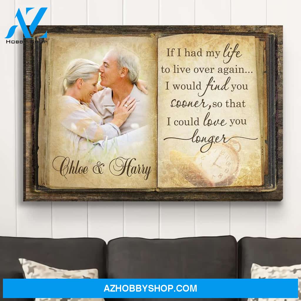 Love You Longer - Personalized Custom Photo Canvas