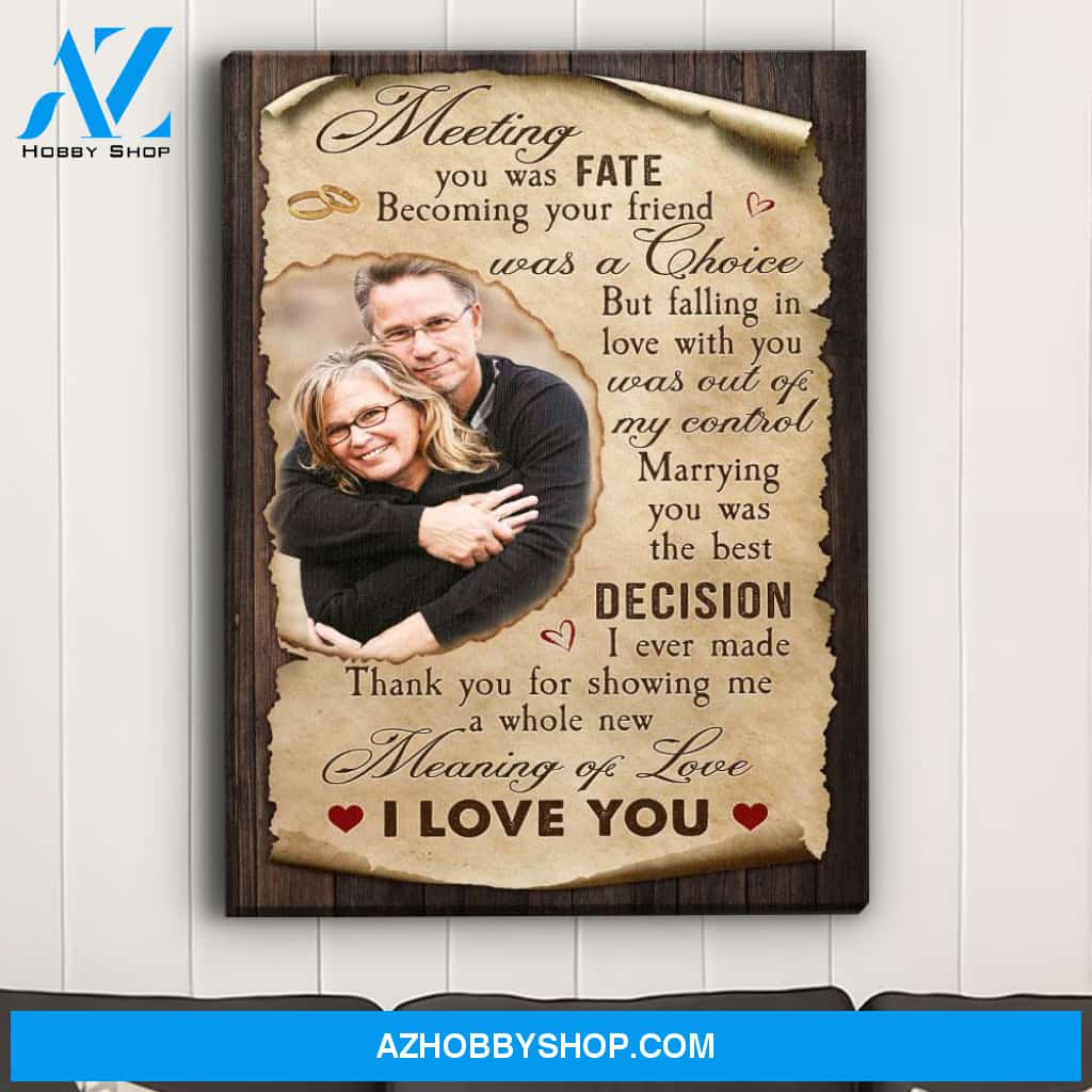 Meaning Of Love - Personalized Custom Photo Canvas