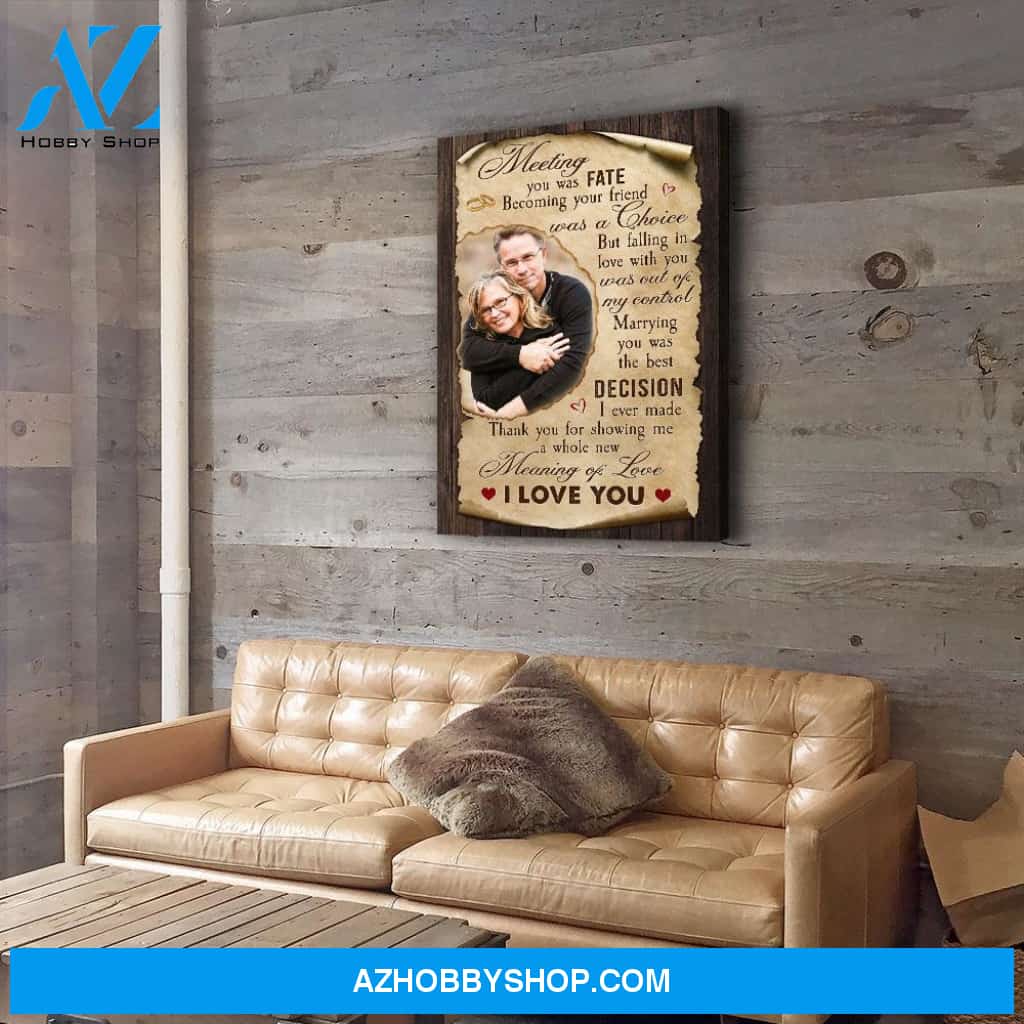 Meaning Of Love - Personalized Custom Photo Canvas