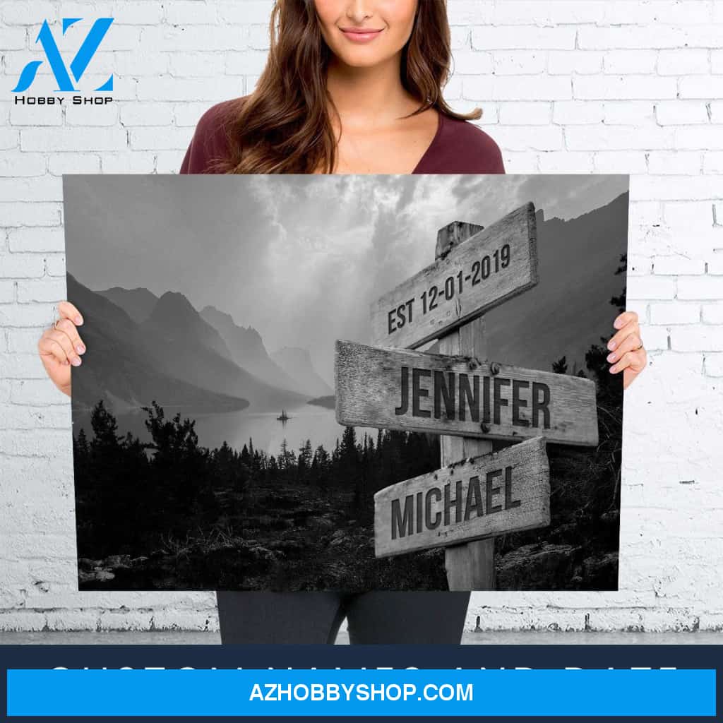Mountain Range Names Premium Canvas