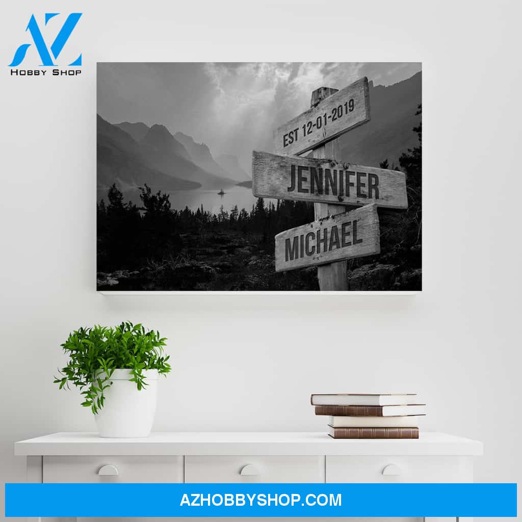 Mountain Range Names Premium Canvas