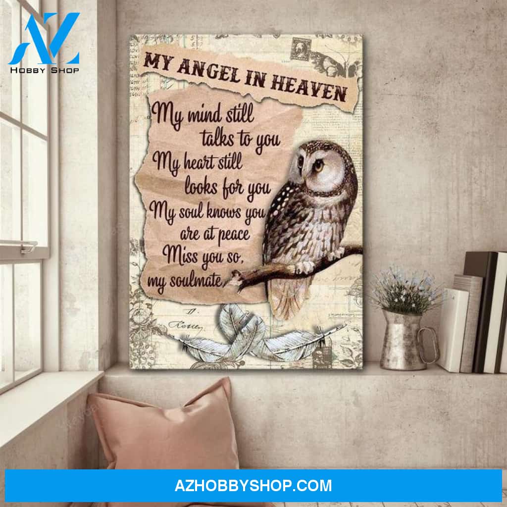 My angel in heaven - My mind still talks to you Heaven Portrait Canvas Prints - Wall Art