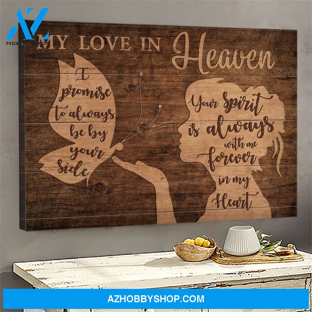 My love in heaven - Always be by your side Heaven Landscape Canvas Prints - Wall Art