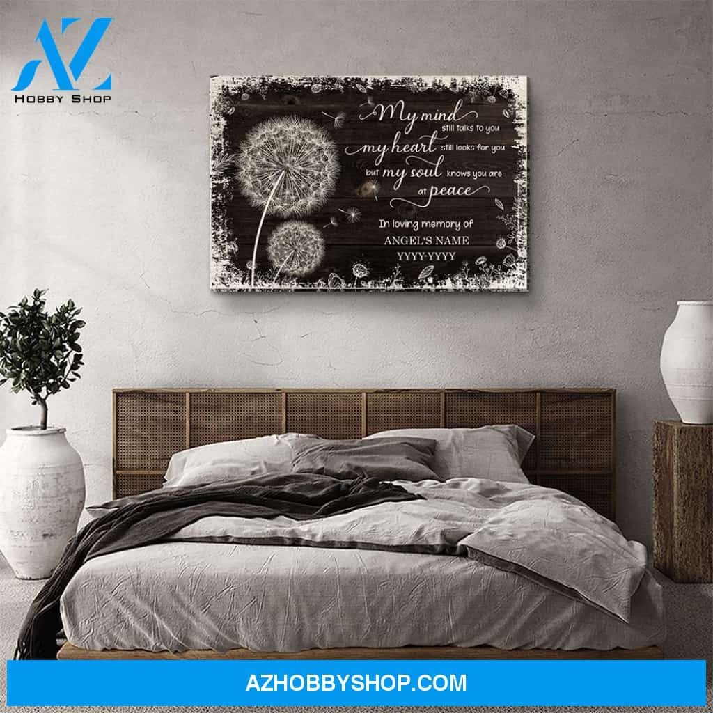 My Mind My Heart My Soul - Personalized Custom Name Canvas
