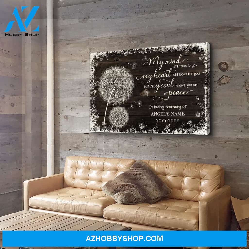 My Mind My Heart My Soul - Personalized Custom Name Canvas
