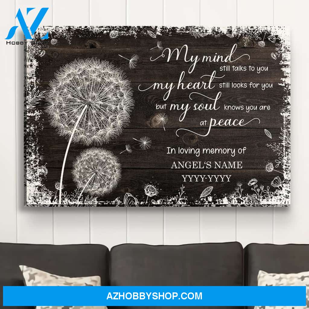 My Mind My Heart My Soul - Personalized Custom Name Canvas