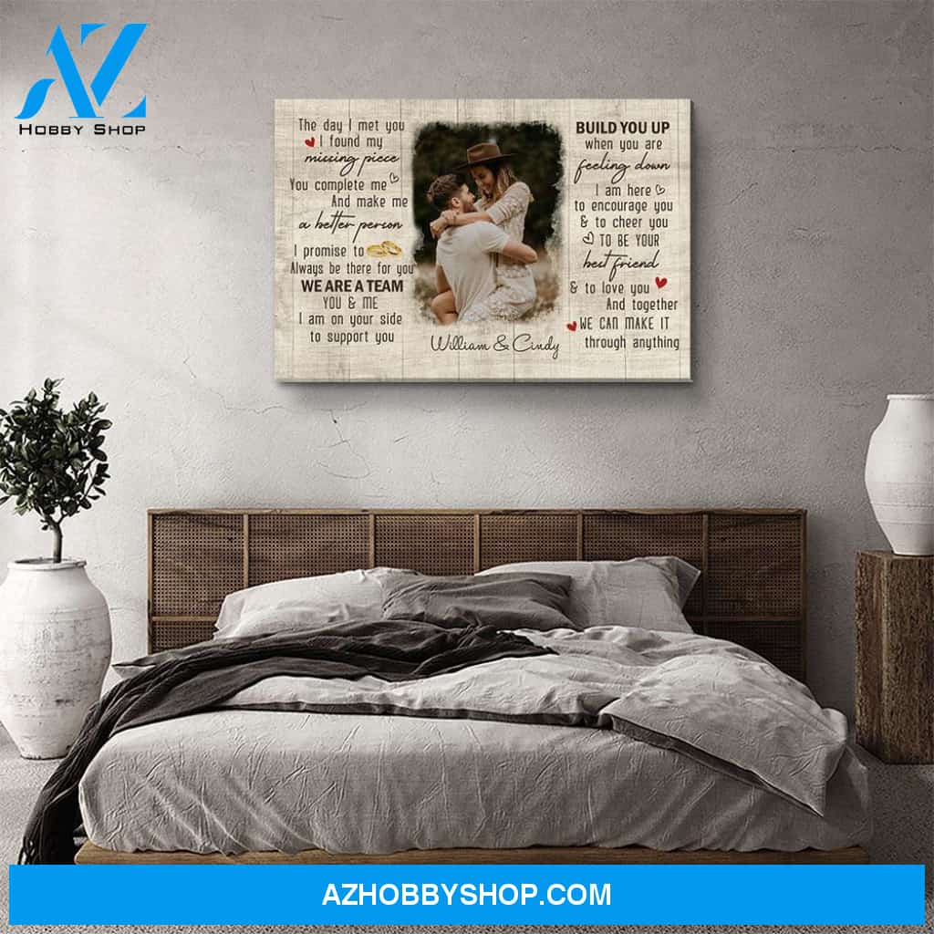 My Missing Piece - Personalized Custom Photo Canvas