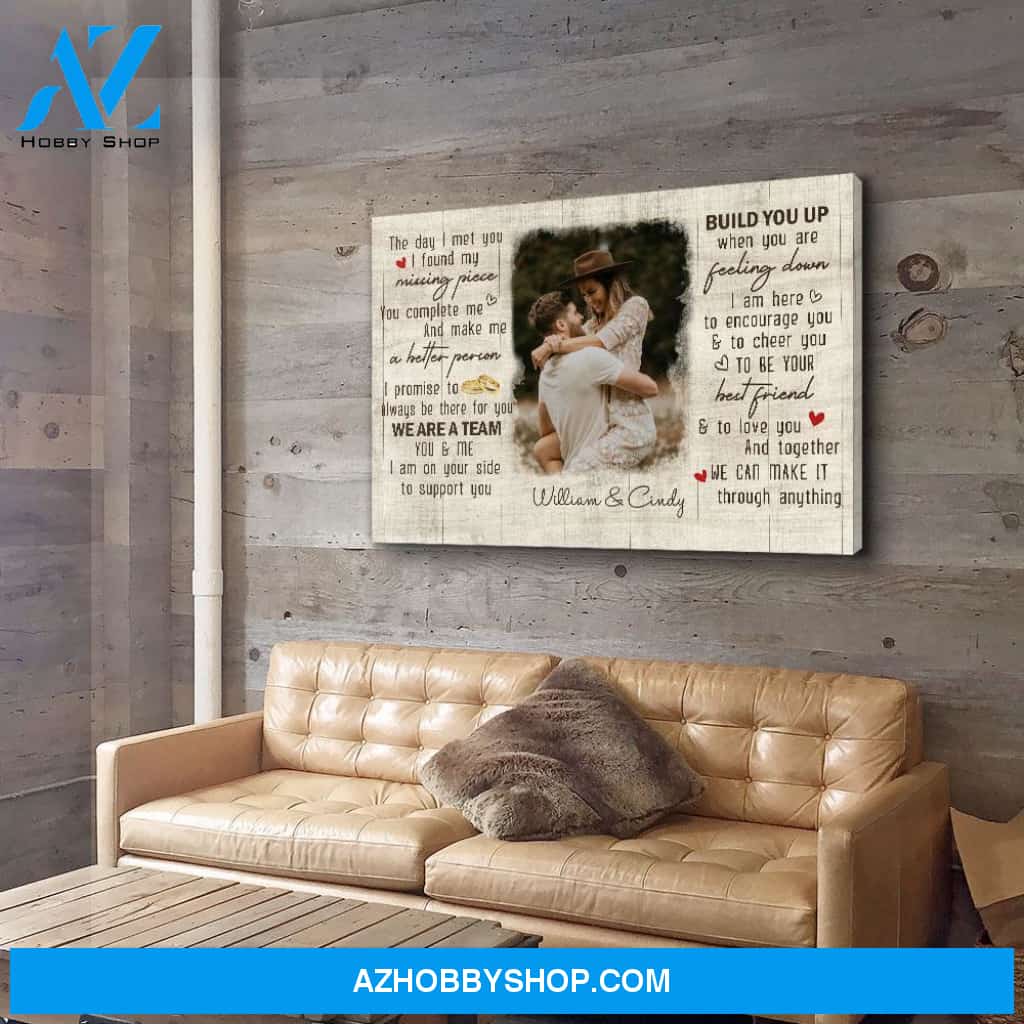 My Missing Piece - Personalized Custom Photo Canvas