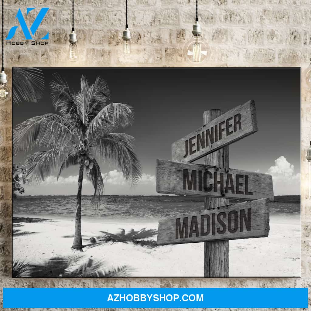 Ocean Breeze Multi-Names Premium Canvas