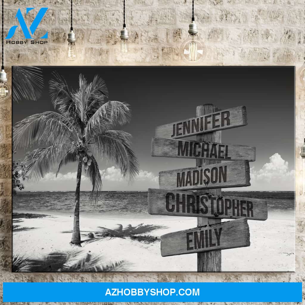 Ocean Breeze Multi-Names Premium Canvas
