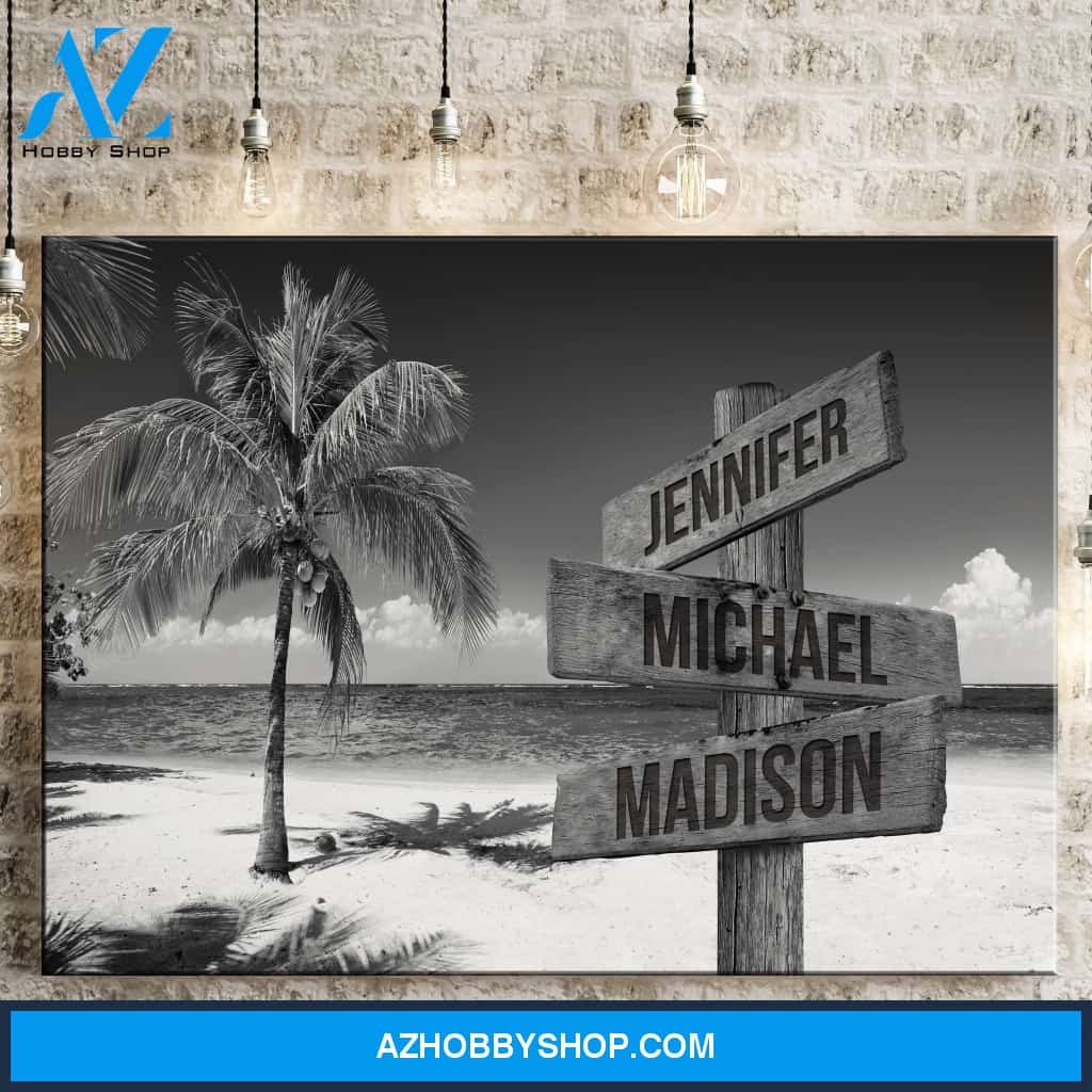 Ocean Breeze Multi-Names Premium Canvas
