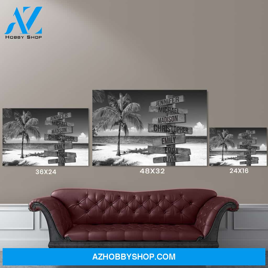 Ocean Breeze Multi-Names Premium Canvas