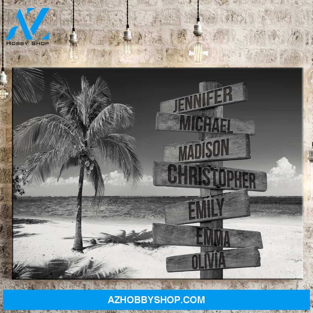 Ocean Breeze Multi-Names Premium Canvas