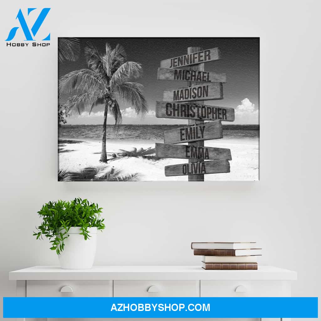 Ocean Breeze Multi-Names Premium Canvas