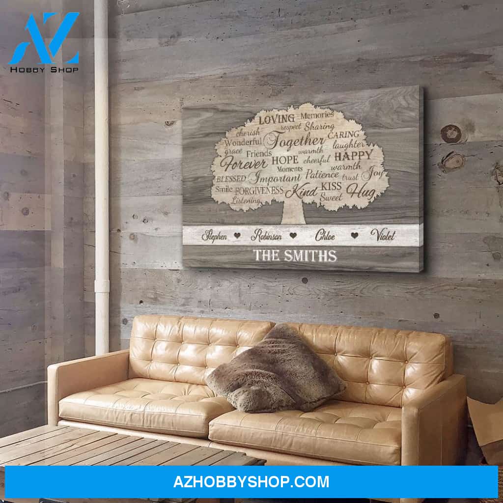 Our Family - Personalized Custom Name Canvas