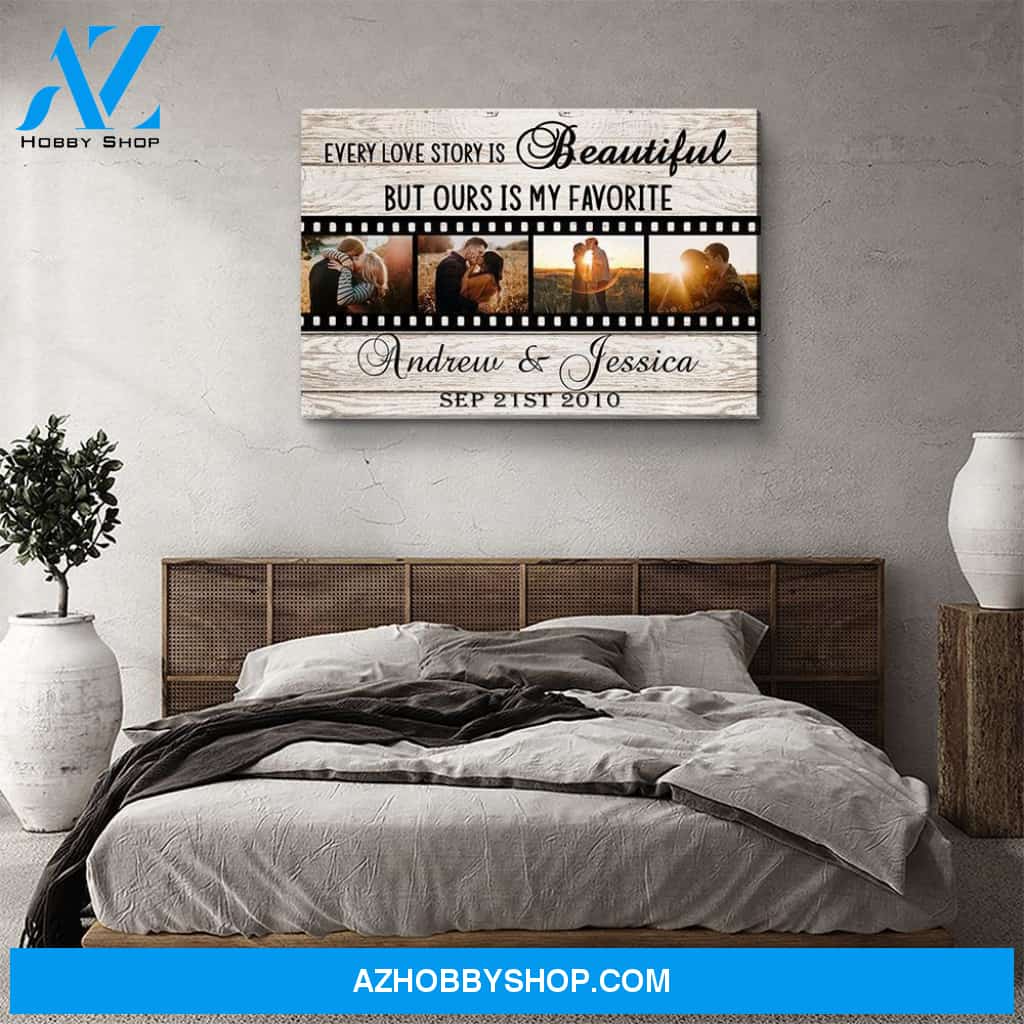 Our Love Story - Personalized Custom Photo Canvas