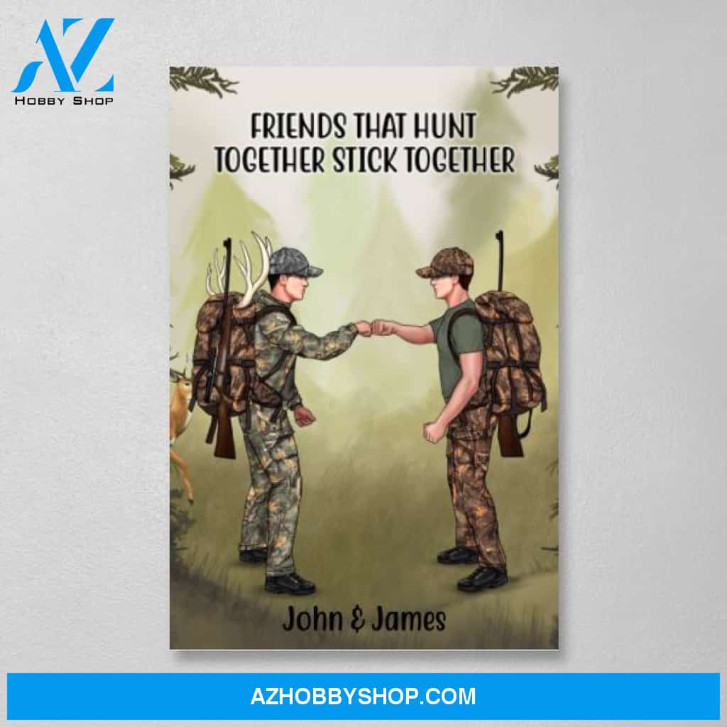 Personalized Canvas, Life Is Better When You're Hunting, Hunting Gift for Couple and Friends, Gift for Hunters
