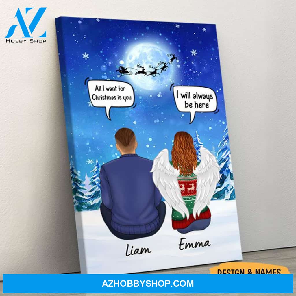 Still Talk About You Conversation, Christmas Memorial Gift, Premium Personalized Canvas Wall Art