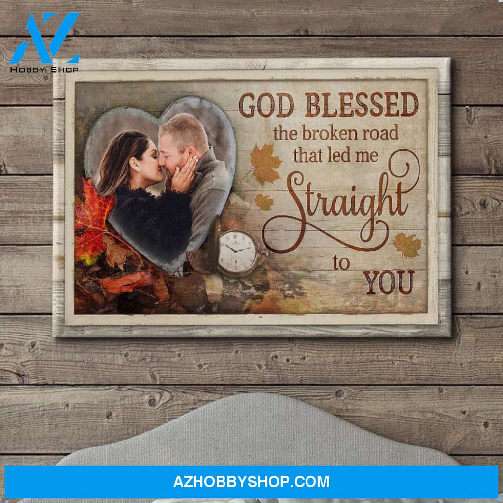 Straight To You - Personalized Custom Photo Canvas