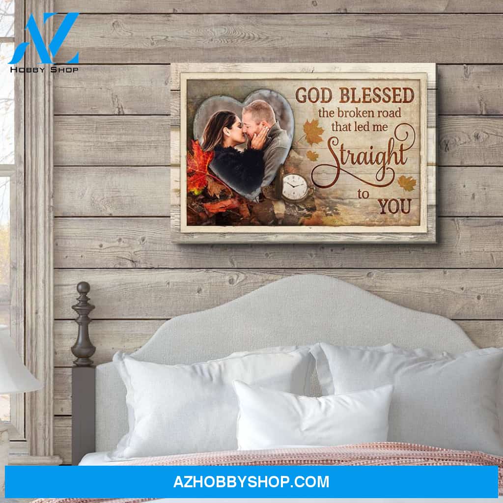Straight To You - Personalized Custom Photo Canvas