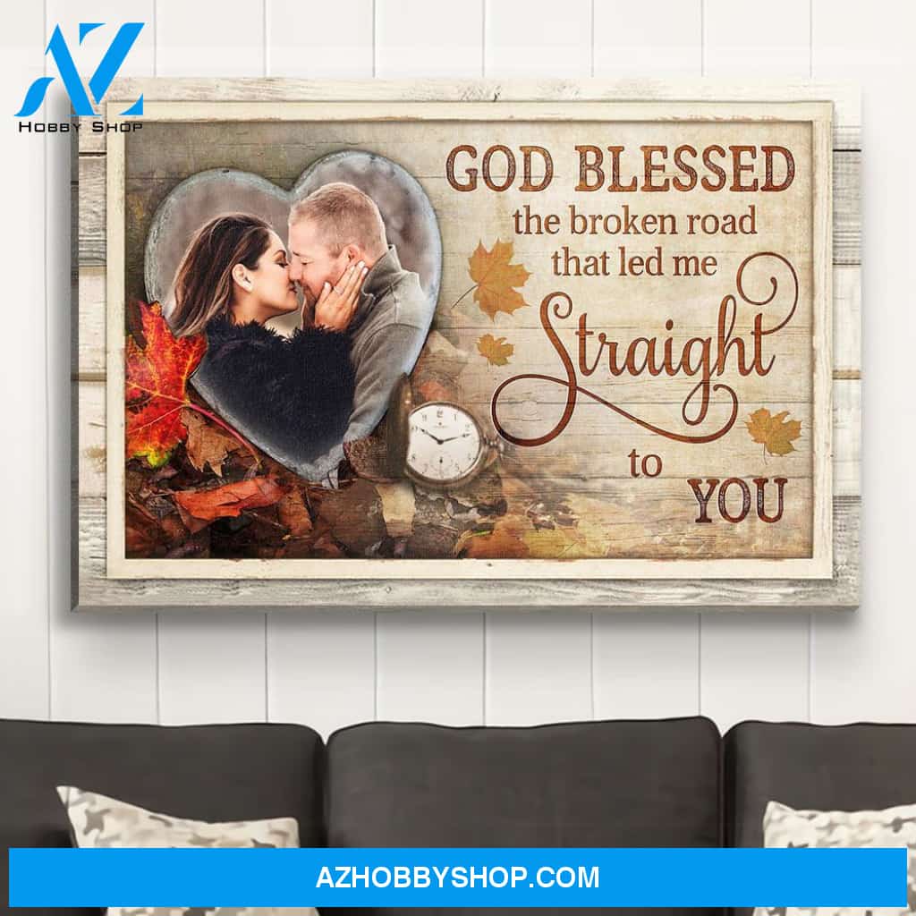 Straight To You - Personalized Custom Photo Canvas