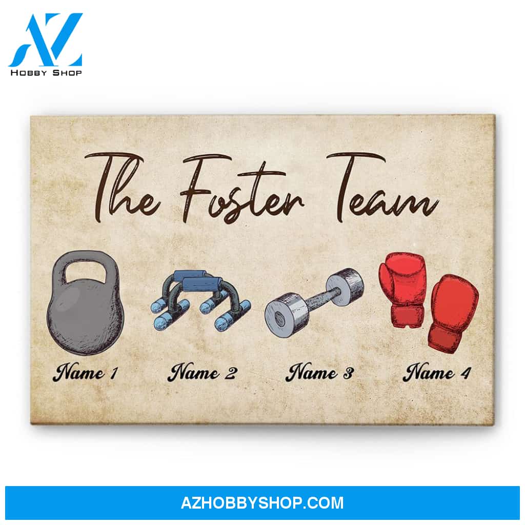 The Foster Team, Fitness Custom Canvas/Poster, Gift For Fitness Lovers