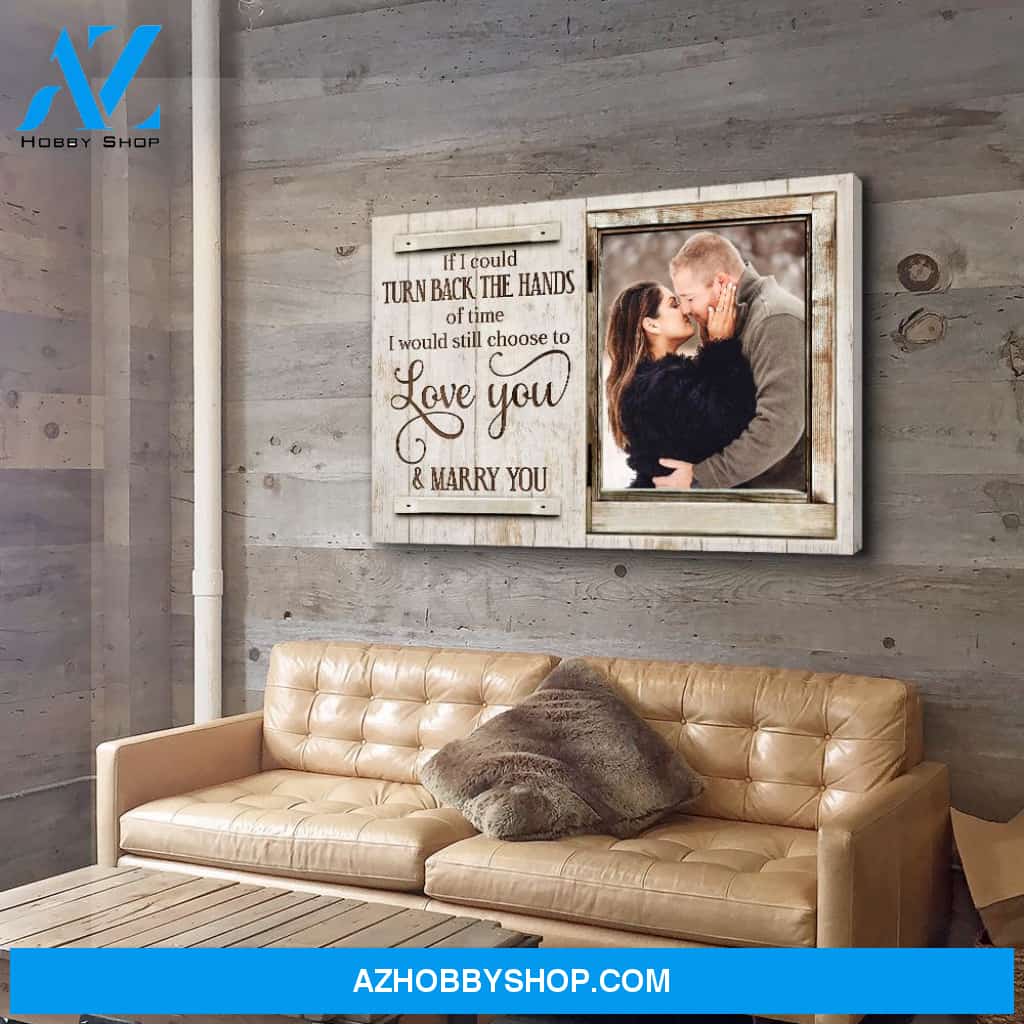 The Hands Of Time - Personalized Custom Photo Canvas
