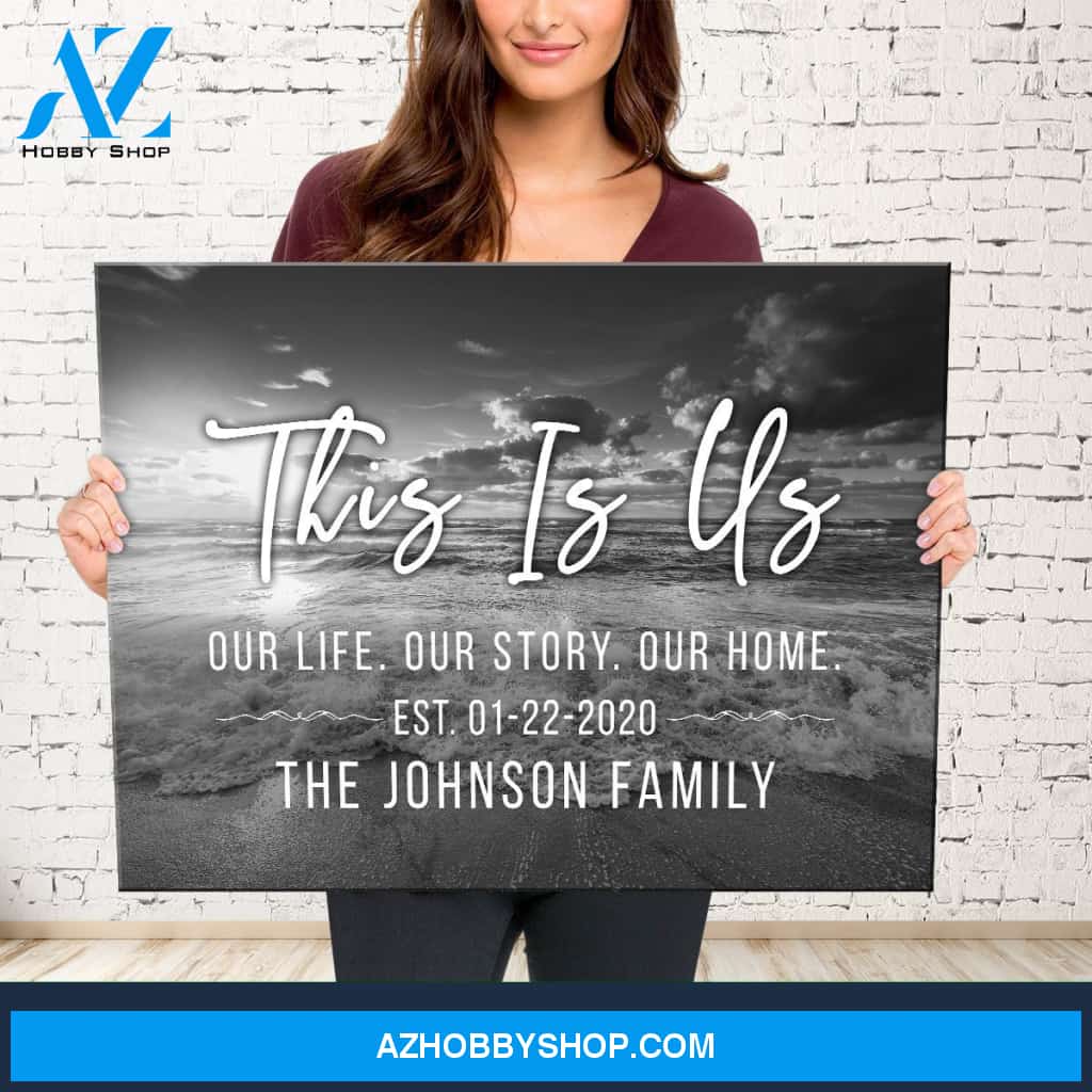 This Is Us Ocean Sunset Premium Canvas