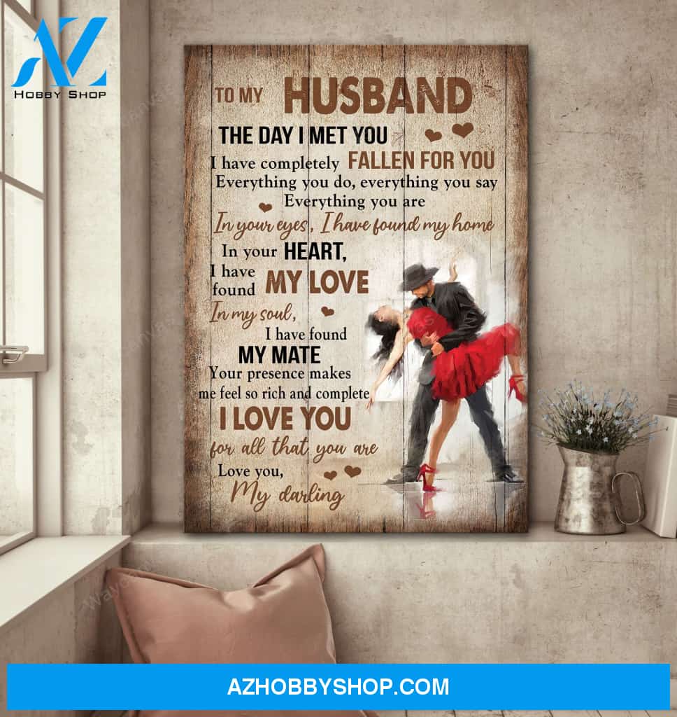 To my husband - I love you for all that you are Husband Portrait Canvas Prints - Wall Art