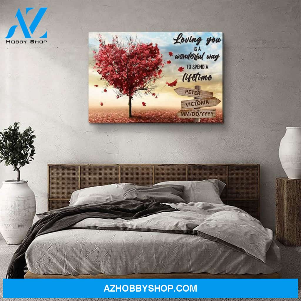 Tree Of Love - Personalized Custom Name Canvas
