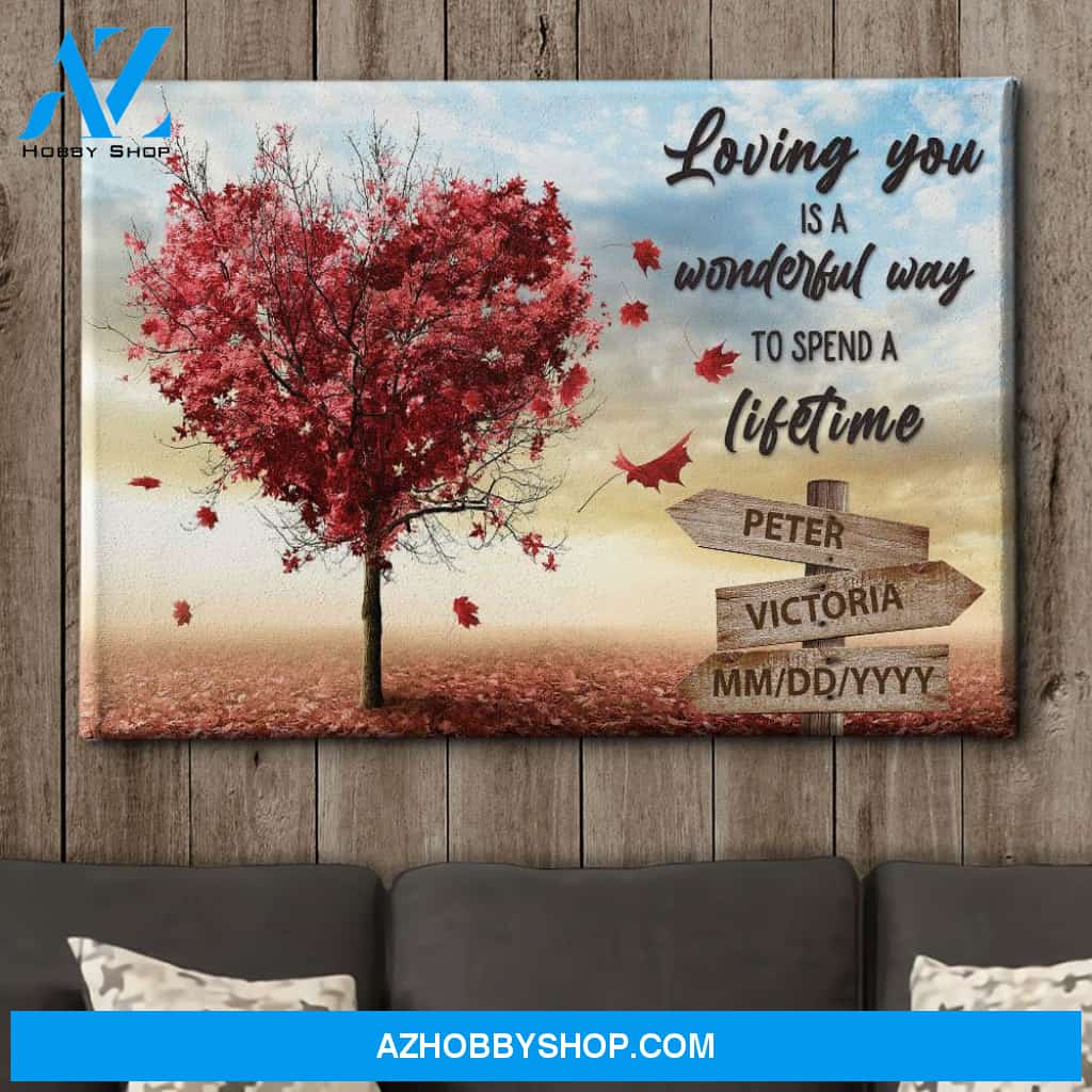 Tree Of Love - Personalized Custom Name Canvas