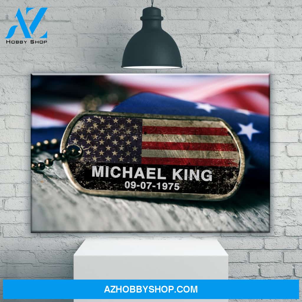 Veteran Name Premium Canvas