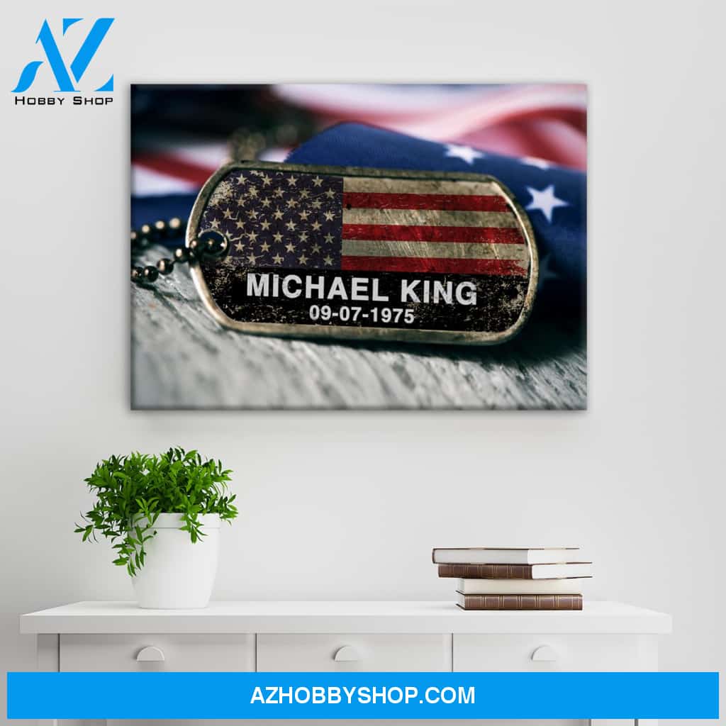 Veteran Name Premium Canvas