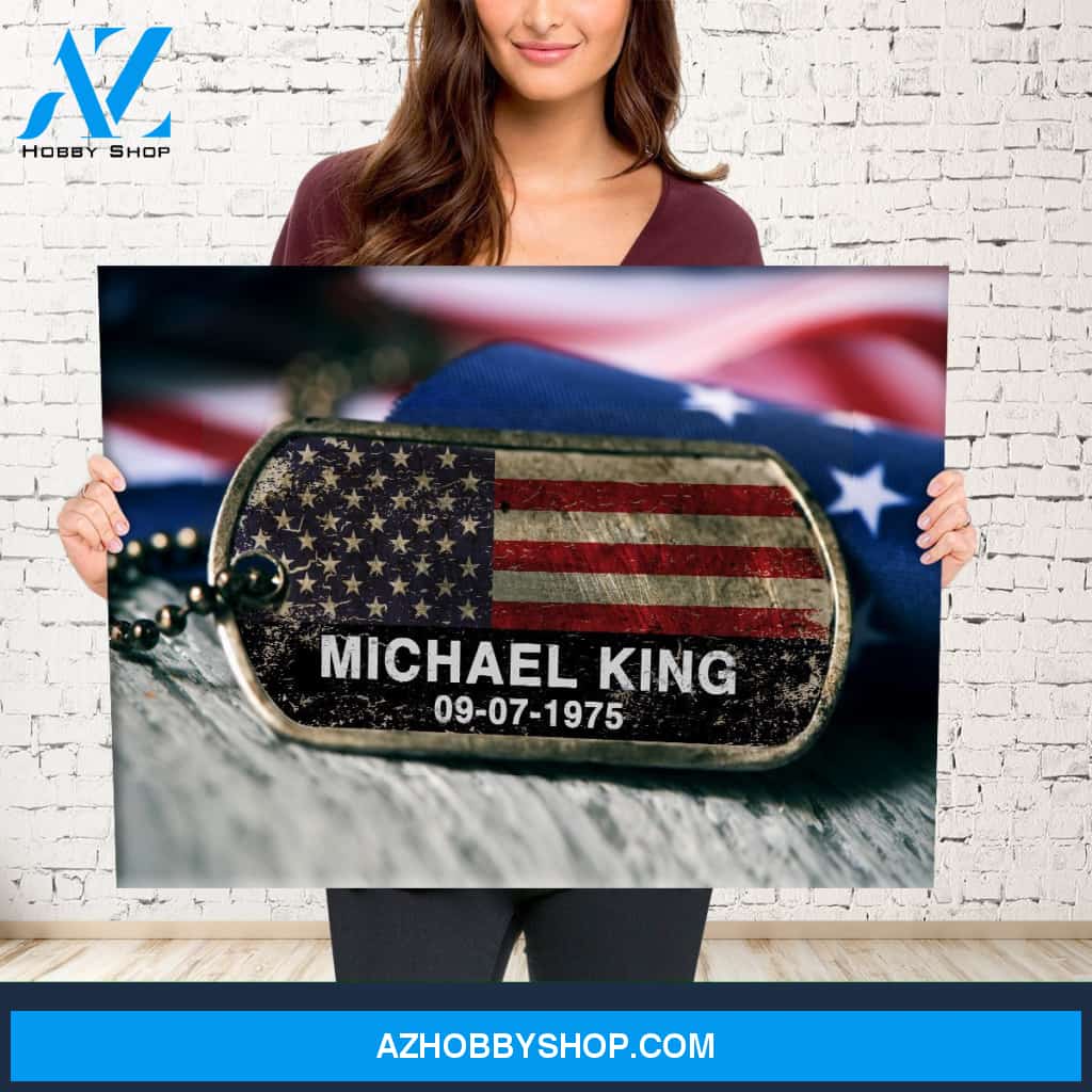Veteran Name Premium Canvas