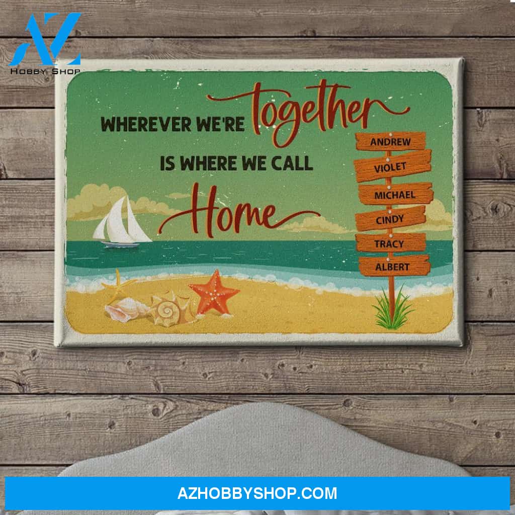 When We're Together - Personalized Custom Name Canvas