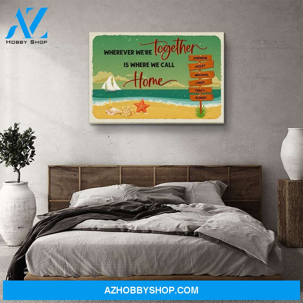 When We're Together - Personalized Custom Name Canvas