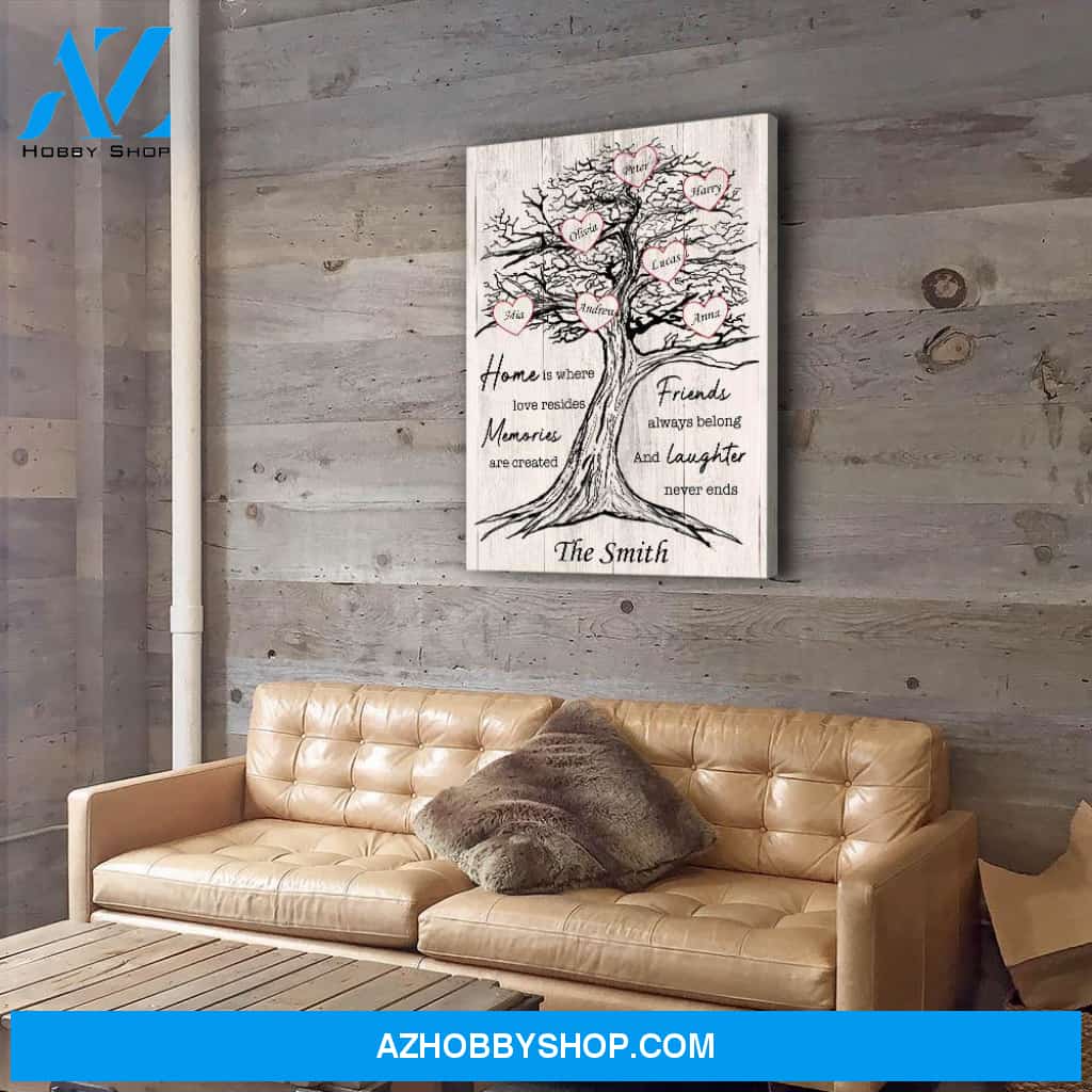 Where Love Resides - Personalized Custom Name Canvas