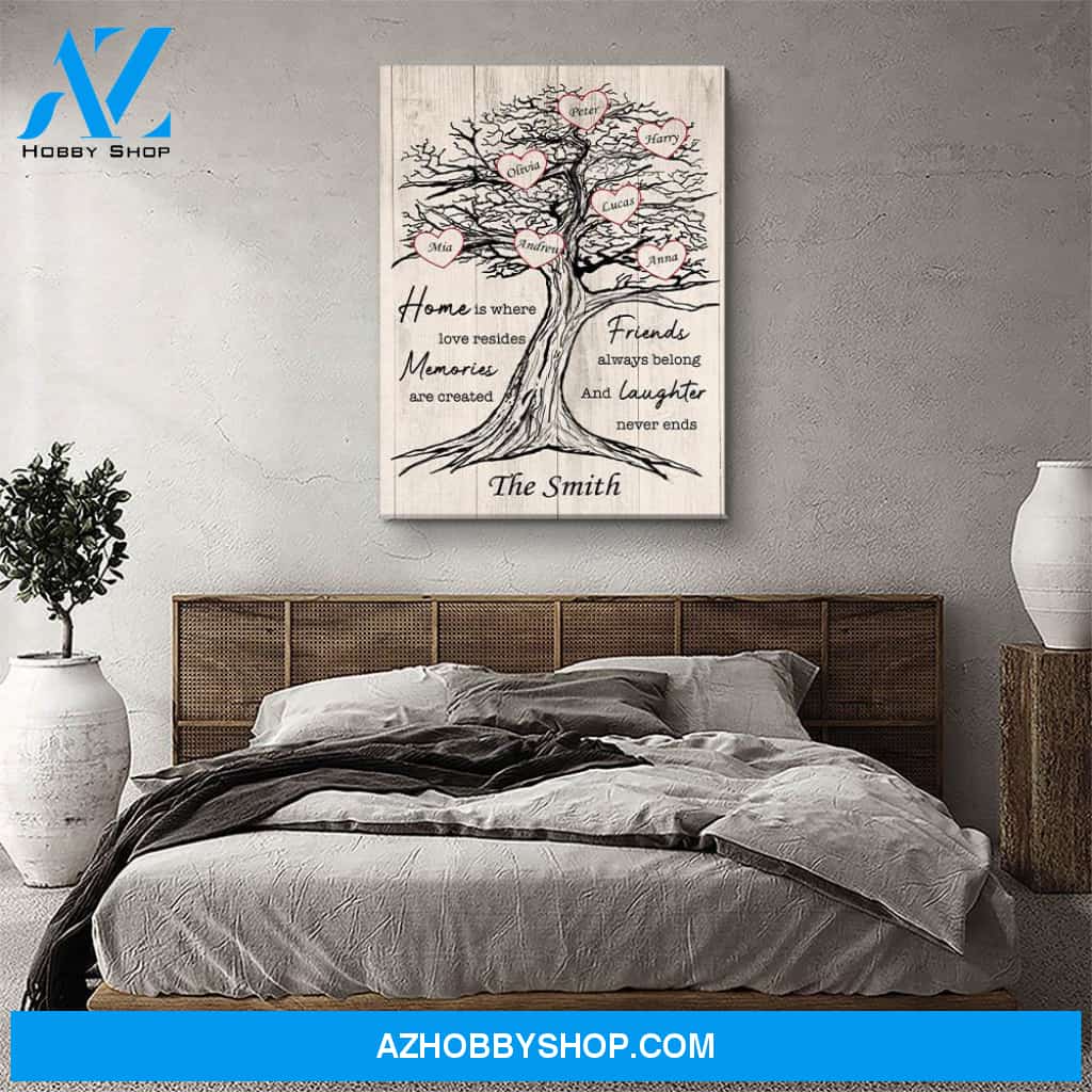 Where Love Resides - Personalized Custom Name Canvas