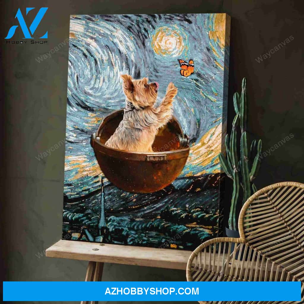 Yorkshire Terrier - Beautiful night - Portrait Canvas Prints - Wall Art