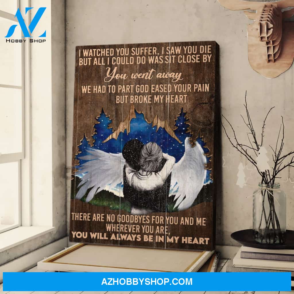 You will always be in my heart Heaven Portrait Canvas Prints - Wall Art