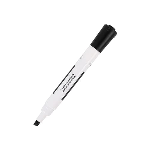 Amazon Basics Lowe-Odor Dry Erase Whiteboard Markers, Chisel Tip, Quick-Dry, Black, 12-Pack