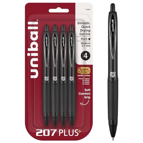Uni-ball 207 Plus+ Gel Pens Review: Smooth Writing That Lasts