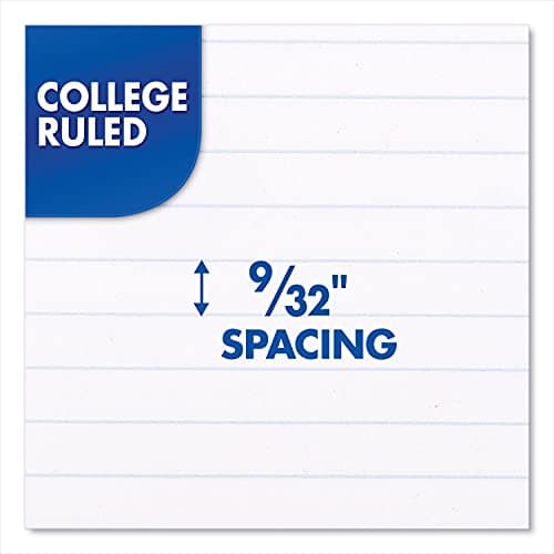 Mead Spiral Notebook, 1 Subject, College Ruled Paper, 7-1/2" x 10-1/2", 70 Sheets per Notebook, Colors Will Vary, 6 Pack (73065)