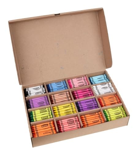 Crayola Bulk Crayon Classpack - 800ct (16 Colors), Bulk Teacher Supplies & Classroom Essentials for School, Arts & Crafts Crayons for Kids, Ages 3, 4, 5