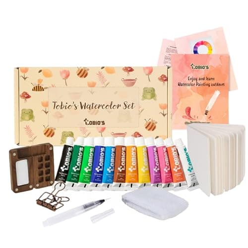 Tobios Mini Wooden Watercolor Paint Set Review – Portable Art Kit